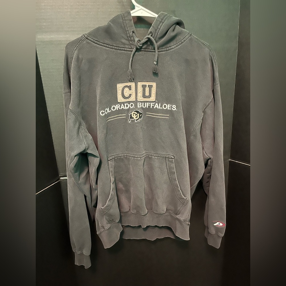 Vintage Pro Player University of Colorado Buffaloes Sweatshirt Hoodie Mens Sz L